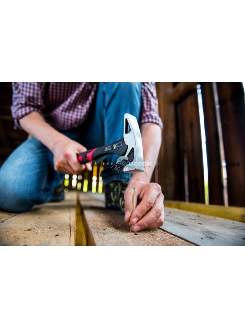 FORTUM kalapács kovácsolt, LOW-VIBE vibráció csökkentő nyél, 870 g, két komponensű gumírozott/műanyag markolat