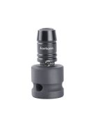 FORTUM adapter, impakt 1/4' BIT-ek gépi befogásához, 1/2' gépi befogás, gyorskioldóval, CrMoV, hossz: 49 mm