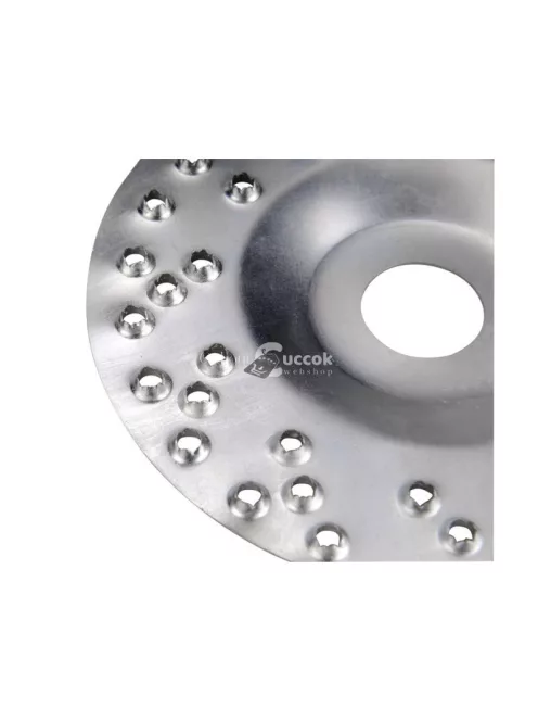 EXTOL CRAFT faforgácsoló korong; max 12200 ford/perc, sarokcsiszolóhoz, fém, 125×22,2mm, fa csiszolásához, szakaszos használat