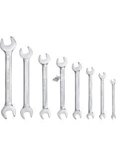   FORTUM villáskulcs klt. 8db 6-24mm, 61CrV5, mattkróm; 6×7, 8×9, 10×11, 12×13, 14×15, 16×17, 18×19, 22×24mm, vászon tok FORTUM