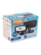 EXTOL LIGHT éjszakai készenléti LED lámpa, 0,4W, 16 LED; 100 Lm, napelem+szenzor, beépített Li-ion akkus, 500 mAh, falra szerelh