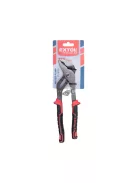 EXTOL PREMIUM vízpumpa fogó, 255mm, TÜV/GS, TPR nyél, akasztós szerszámtartó; megcsúszásgátló, progresszív fogazás