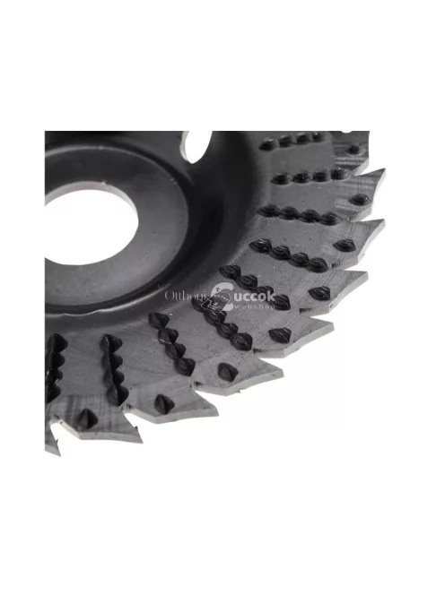 EXTOL PREMIUM faforgácsoló korong; max 13000 ford/perc, sarokcsiszolóhoz, fém, 125×22,2mm, fa vágás/csiszolásához