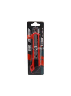   EXTOL PREMIUM tapétavágó kés, 18 mm fémházas, gumírozott; auto lock, tripla vágóéllel, pótpenge: 9123A, 8855091
