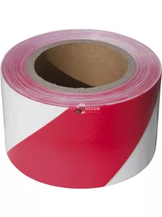   EXTOL CRAFT jelölő szalag, piros-fehér; 75mm×250m, polietilén (kordonszalag)