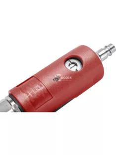   FORTUM pneumatikus furatköszörű, derékszögű, 125 mm,1/4'; (6 és 3 mm bef), 20.000 1/min, 127 l/min, 6,3 Bar, 1/4' csatl., 0,5kg