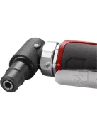 FORTUM pneumatikus furatköszörű, derékszögű, 125 mm,1/4'; (6 és 3 mm bef), 20.000 1/min, 127 l/min, 6,3 Bar, 1/4' csatl., 0,5kg