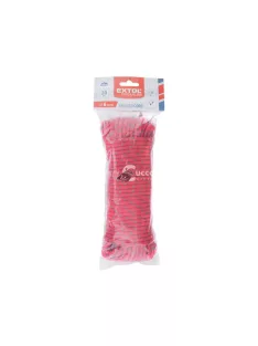 EXTOL PREMIUM kötél, fonott, piros, 6mm×20m, PP