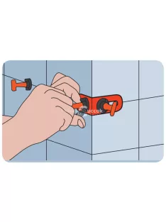   EXTOL PREMIUM sarok profil lapszintezőhöz (8845010 csempeszintezőhöz) klt. 25 db, 60×60mm, műanyag, L-típusú