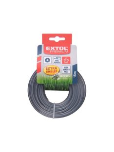   EXTOL PREMIUM damil szegélynyíró géphez 2,4 mm, kör keresztmetszetű, fekete közép/dual power, 15m