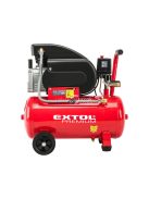 EXTOL PRMIUM olajos légkompresszor, 1500W, 24l tartály, 8 bar; beszívott:200 l/min