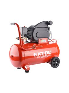   EXTOL PRMIUM olajos légkompresszor, 1800W, 50l tartály, 8 bar; 235 l/min
