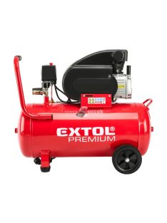   EXTOL PRMIUM olajos légkompresszor, 1800W, 50l tartály, 8 bar; 235 l/min