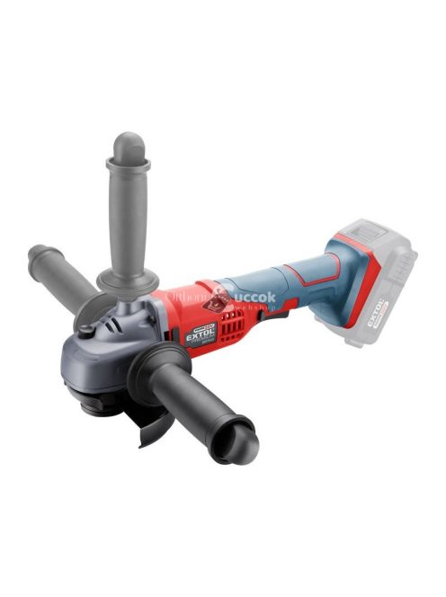 EXTOL PRMIUM akkus sarokcsiszológép, Share20V, 20V, Li-ion, 115mm, AKKU és TÖLTŐ NÉLKÜL!, akku és töltő külön rendelhető
