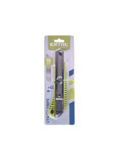   EXTOL CRAFT tapétavágó kés, 18mm, fémházas, autolock ; pótpenge: 9123A (10db) 9134 (horgas törhető-5db)