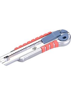   EXTOL PREMIUM tapétavágó kés, 18mm gum. nyél fémházas; öntöltős 3 pengével, pótpenge: 9123A (10db), 8855091