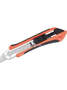   EXTOL PREMIUM tapétavágó kés, 18mm fémház, öntöltős gum. 3 pengével, tripla vágóéllel, csavaros rögzítővel, pótpenge: 9123A, 885