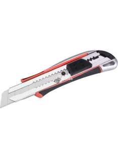   EXTOL PREMIUM tapétavágó kés, autolock, fémházas, 25mm, fémházas, gumírozott, pótpenge: 9126, 8855093