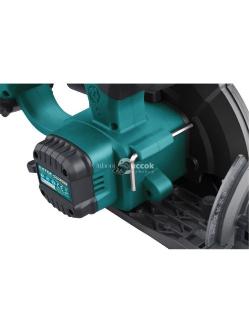EXTOL INDUSTRIAL akkus körfűrészgép, Share20V, 20V, Li-ion, 1db akku, 1db töltő, 2000 mAh, 0-3650 ford/perc, 165 mm tárcsa