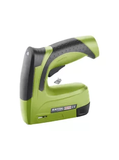   EXTOL CRAFT akkus tűzőgép, Li-ion; 4V, 1300 mAh, kapcsok: 6-14mm (11,3×0,7mm), szegek:6-14mm (1,2×1,0-2,0), max. 30 lövés/perc