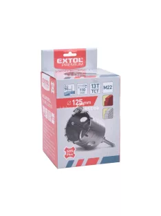  EXTOL PREMIUM körkivágó téglához, SDS Plus befogás; 125mm, M22×170mm hosszúságú szár