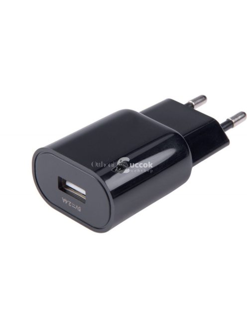 EXTOL ENERGY hálózati USB töltő adapter, 2,4A / 12W, kábel nélkül