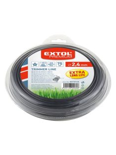   EXTOL PREMIUM damil szegélynyíró géphez 3,0 mm, csillag keresztmetszetű, fekete közép/dual power, 75m