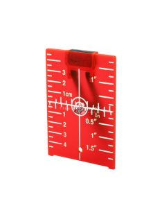   EXTOL PREMIUM lézeres céltábla vízszintezőhöz, PIROS, 105×75mm