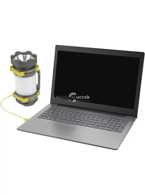EXTOL LIGHT LED lámpa, tölthető; 350 Lm, cserélhető Li-ion akku, 2600 mAh, powerbank funkció, cseppálló