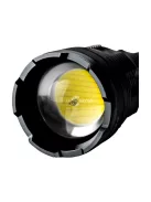 EXTOL LIGHT LED lámpa, 60 W COB LED; 8000 Lm, ALU ház, zoom, USB újratölthető Li-ion akkus, 5000 mAh, Power Bank funkció