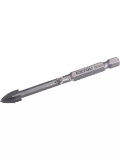   EXTOL PREMIUM fúró üvegre, kerámiára és csempére, keményfém lapkás; 8×85mm, 1/4 hatszög befogás