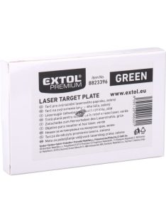   EXTOL PREMIUM lézeres céltábla vízszintezőhöz, ZÖLD, 105×75mm