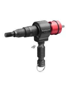   FORTUM adapter klt. fúrógéphez, 2 az 1-ben, popszegecsekhez és POP-NUT szegecsanyákhoz, 15 db, FORTUM