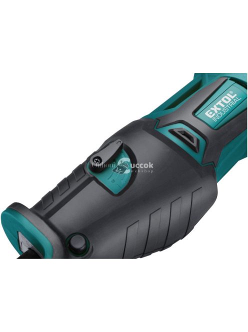 EXTOL INDUSTRIAL akkus szablyafűrészgép, Share20V, Li-ion, 1db akku, 1db töltő, 2000 mAh, 0-3000 ford/perc