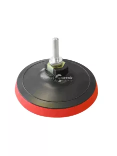   EXTOL CRAFT gumitányér fúrógéphez, sarokcsiszolóhoz; 125mm, tépőzáras, max. ford.:12.500 1/min, 8 mm befogócsonk