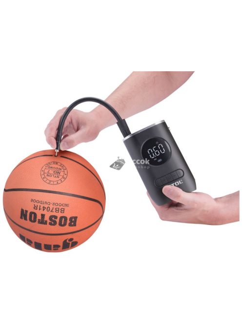 EXTOL PREMIUM akkus légkompresszor 7,4V, 2000 mAh Li-ion akku, max. 10,3 Bar