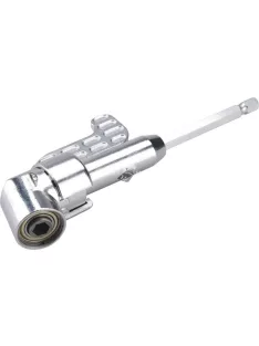   EXTOL CRAFT hosszabbító szár BIT-ekhez, L-alakú (105°) 1/4'×140 mm; mágneses (sarokcsavarozó adapter)