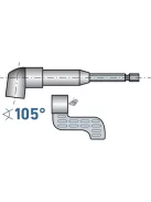 EXTOL CRAFT hosszabbító szár BIT-ekhez, L-alakú (105°) 1/4'×140 mm; mágneses (sarokcsavarozó adapter)
