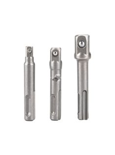   EXTOL PREMIUM dugókulcs adapter készlet 3db-os; 1/4 - 3/8 - 1/2, befogás: SDS Plus, Cr.V.
