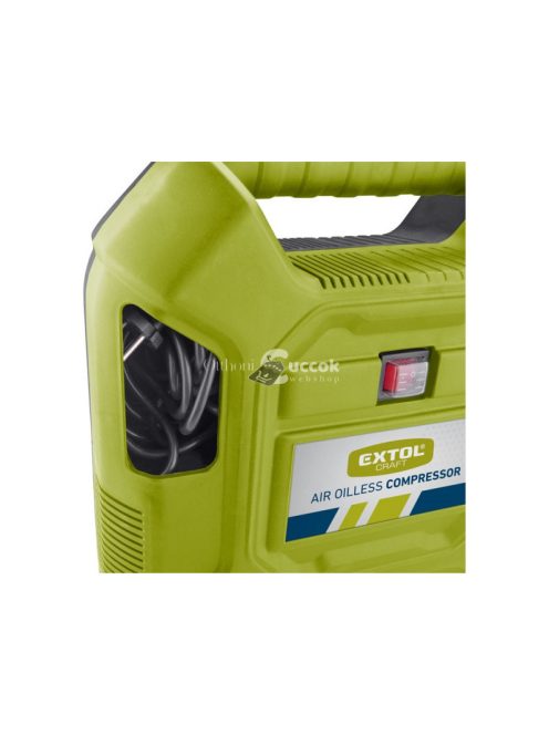 EXTOL CRAFT olajmentes légkompresszor, 1100W, 8 bar, beszívott levegő: 180l/min