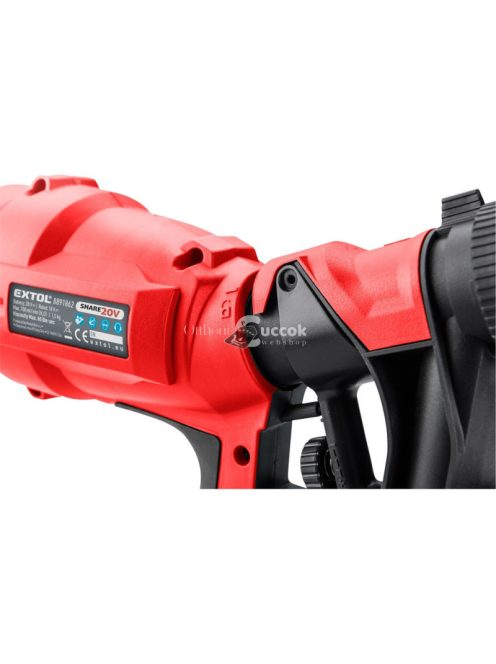 EXTOL PRMIUM akkus festékszóró gép, Share20V, 20V, Li-ion, AKKU és TÖLTŐ NÉLKÜL 700 ml/perc