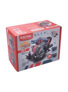 EXTOL PRMIUM akkus körfűrészgép, Share20V, 20V, Li-ion, 1db akku, 1db töltő, 2000 mAh, 0-3650 ford/perc, 165 mm tárcsa