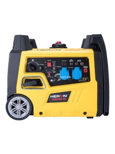   HERON Heron, benzinmotoros áramfejlesztő, kézi indítás, 3,0 kVA, 230V, 1 fázisú, inverteres