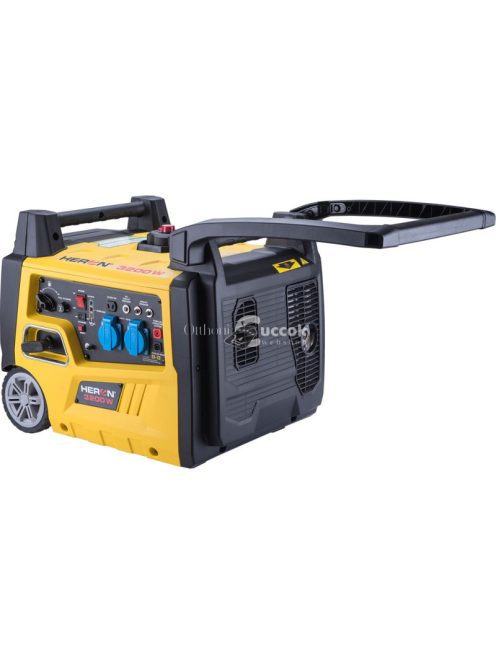 HERON Heron, benzinmotoros áramfejlesztő, kézi indítás, 3,0 kVA, 230V, 1 fázisú, inverteres