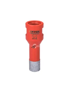   EXTOL PREMIUM körkivágó csempére, gyémánt vágóél; 14mm × M14, sarokcsiszolóba fogható