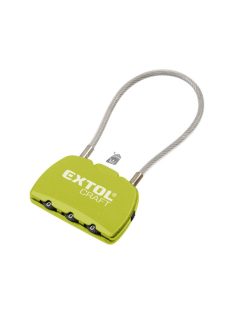   EXTOL CRAFT bőröndlakat, számzáras, 1000 db kód beállítható