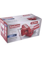 FORTUM satu forgatható;150 mm, 16 kg, max.befogás: 160 mm, max. összeszorító erő: 25 kN, pofák keménysége: HRC 50-54