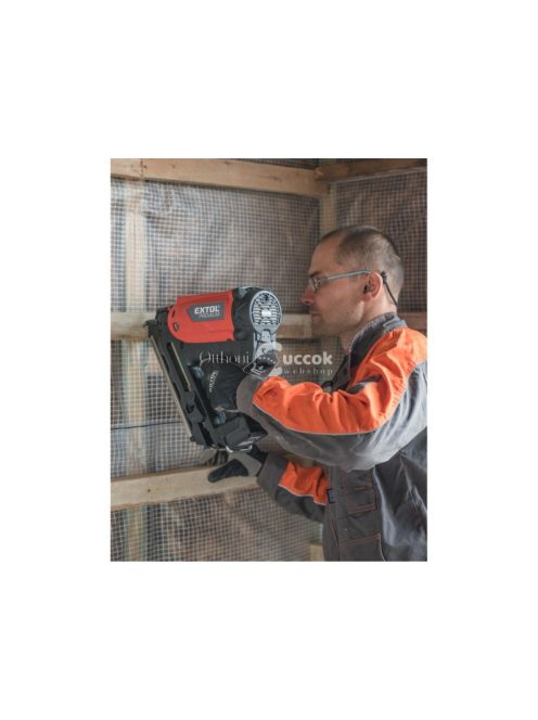 EXTOL PRMIUM szögbelövő gép, gázpatronos, szögbelövési kapacitás 20 szög/perc