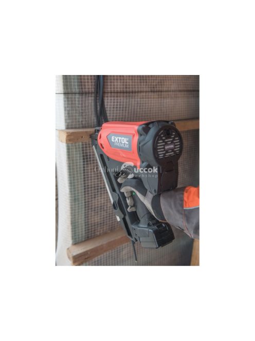 EXTOL PRMIUM szögbelövő gép, gázpatronos, szögbelövési kapacitás 20 szög/perc