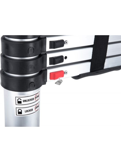 EXTOL PREMIUM teleszkópos létra, max./min magasság 3,8m/0,96m, ALU